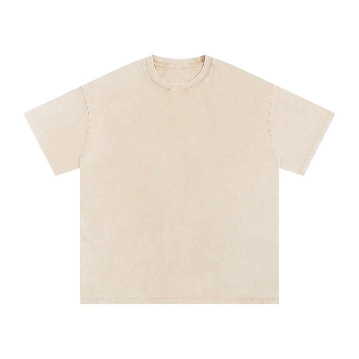 Snow Washed Oversized Cotton T-Shirt