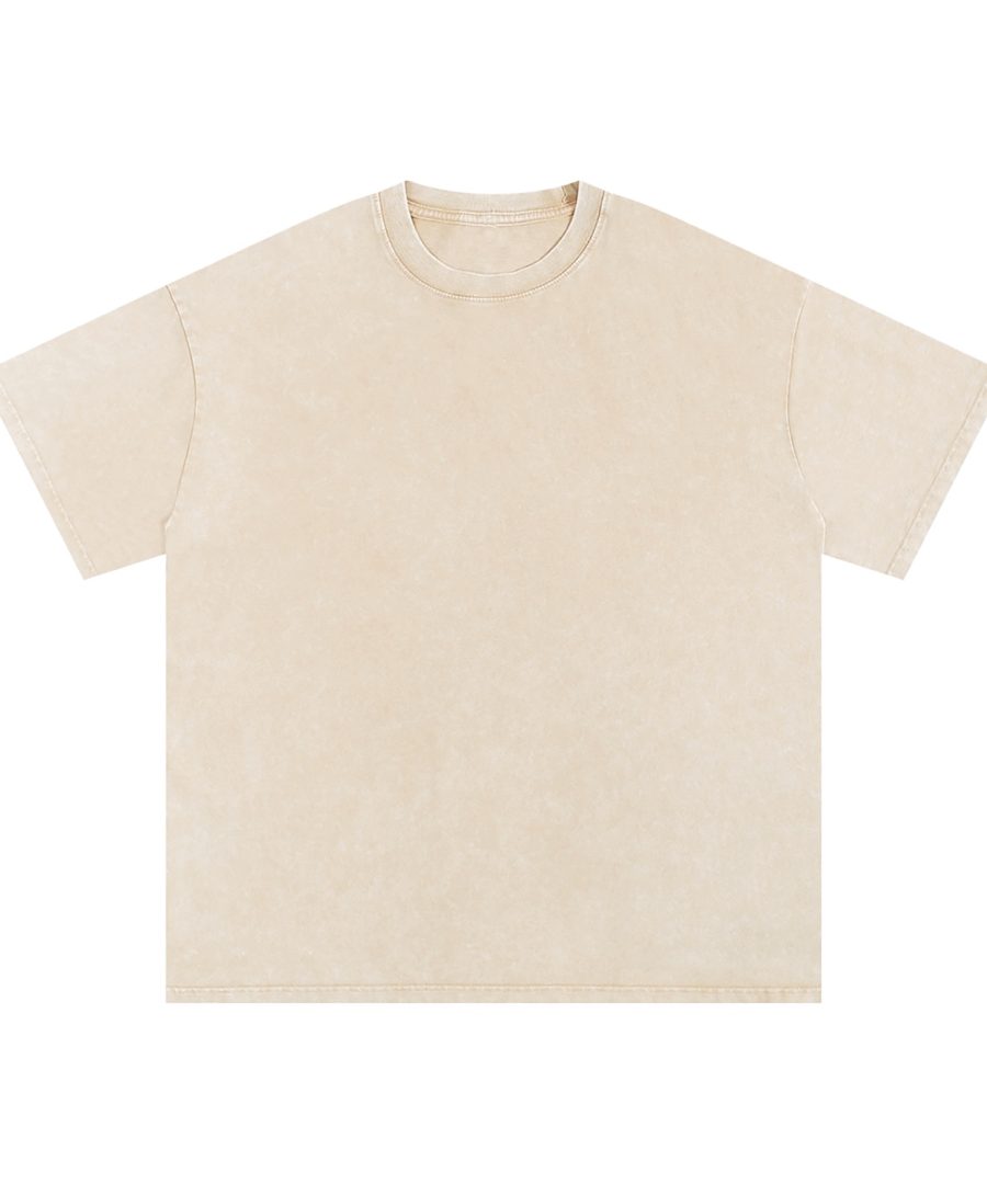Snow Washed Oversized Cotton T-Shirt
